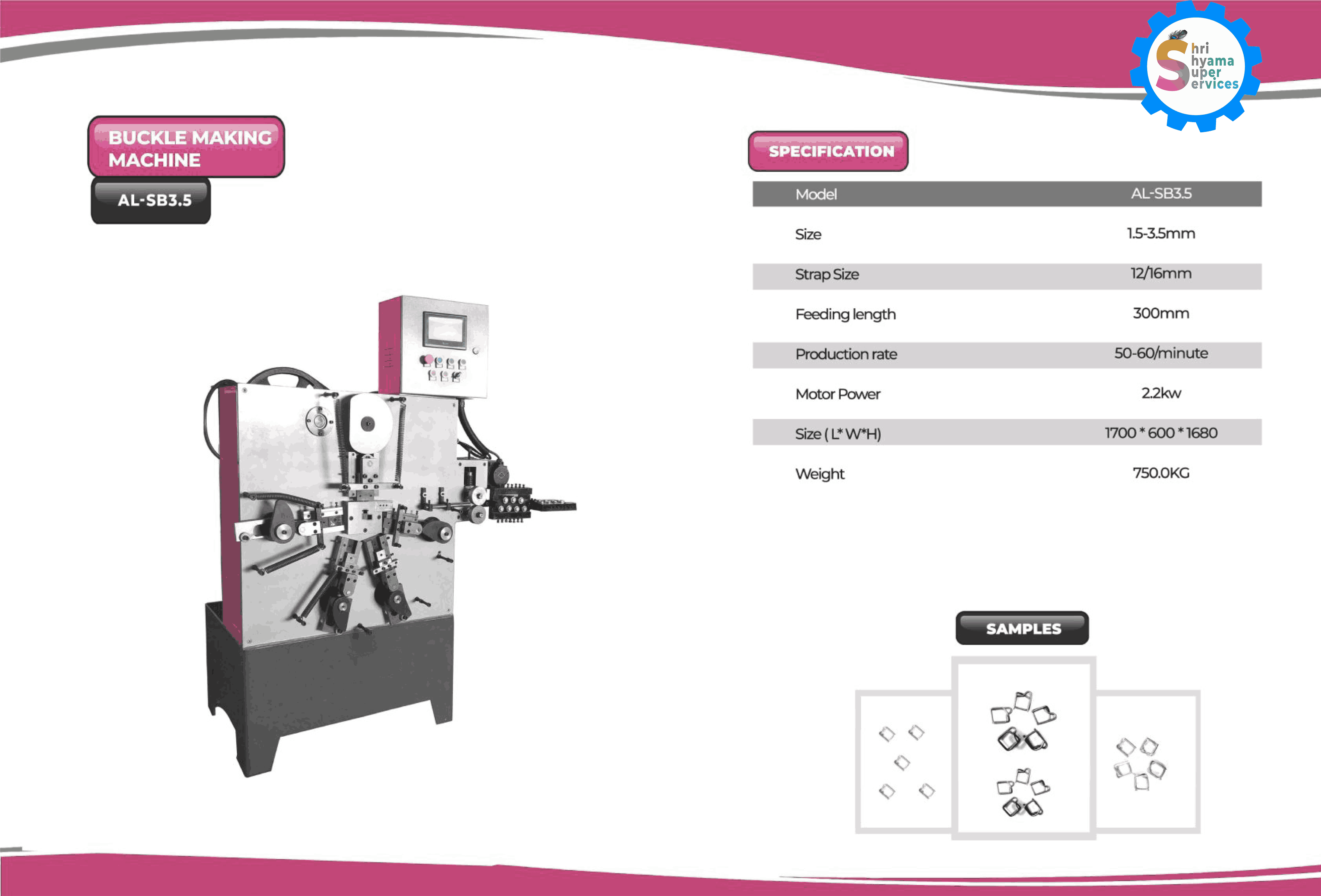 Buckle Making Machine