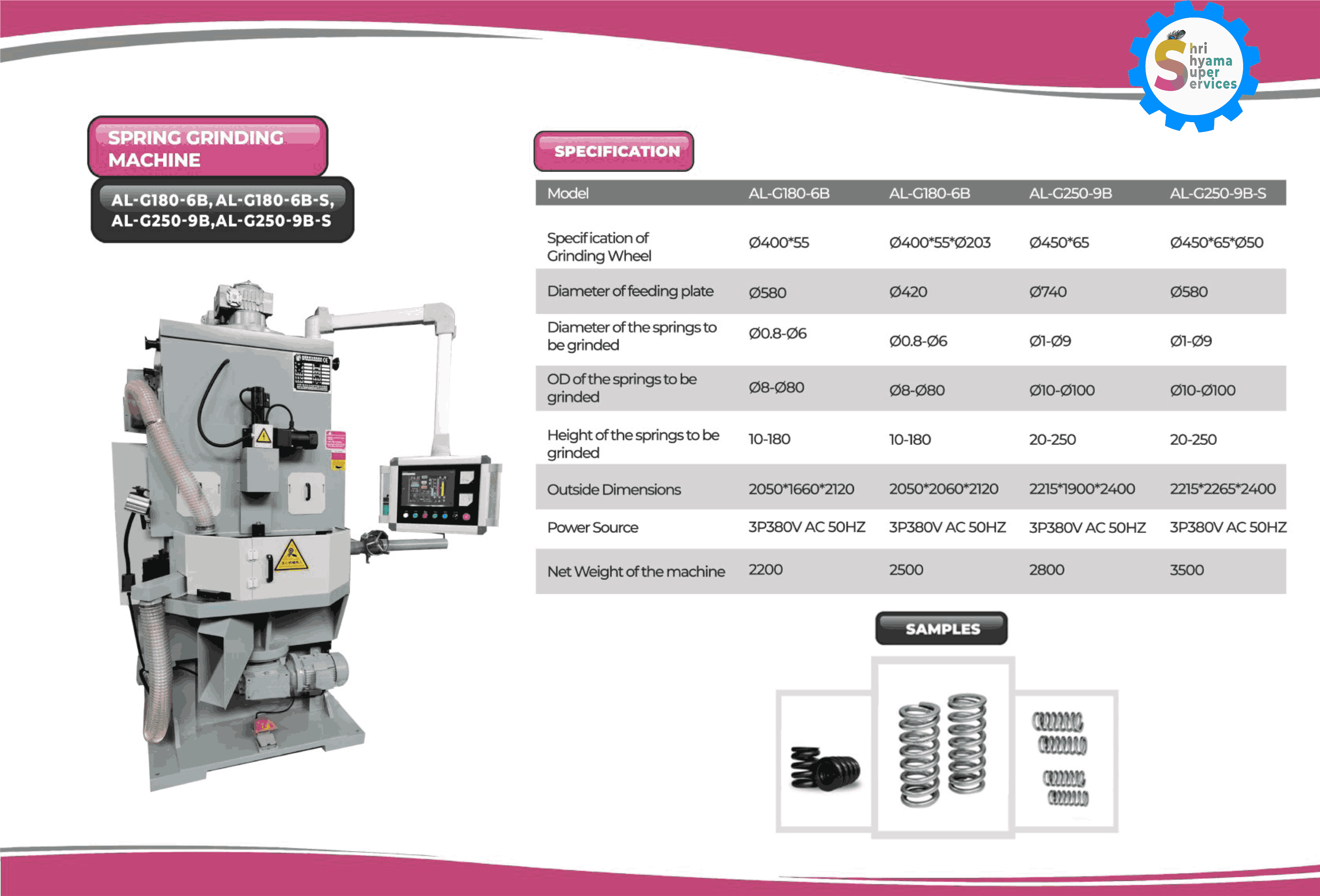 Spring Grinding Machine